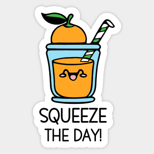 Squeeze The Day - Kawaii Cute Orange Juice Sticker